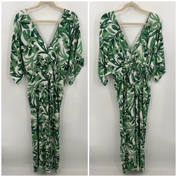 Baltic Born Byron green print wide leg jumpsuit - Picture 3 of 15